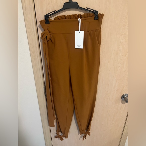 GRACE KARIN Women's Pants So High Waist Self Tie Belted Pencil Trouser. Size S. - Picture 2 of 5